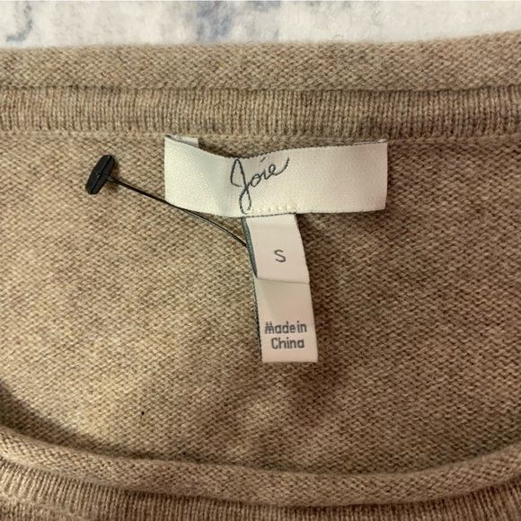 Joie Cozy Wool/Cashmere Tan Sweater Top S - Picture 2 of 8